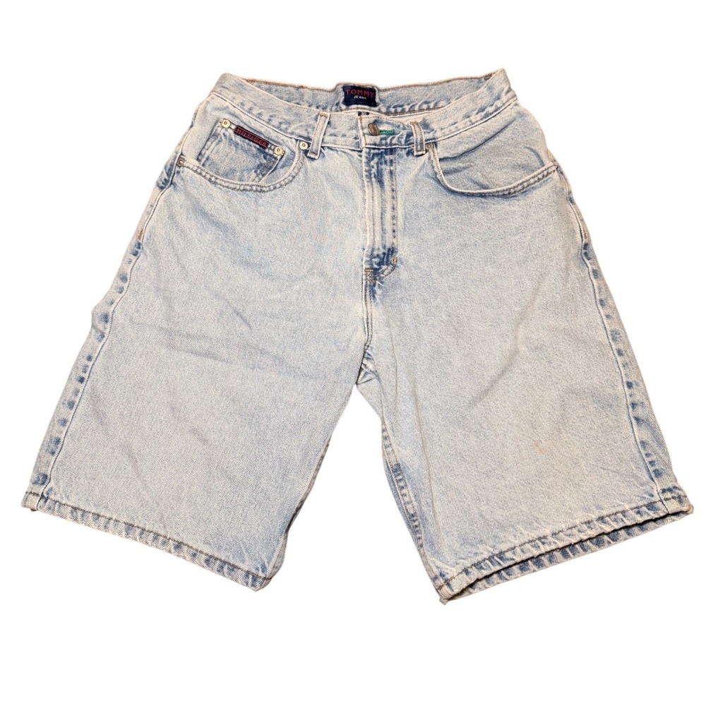 Vintage Denim Shorts Carpenter Skater Y2K Streetwear Tommy Hilfiger 30